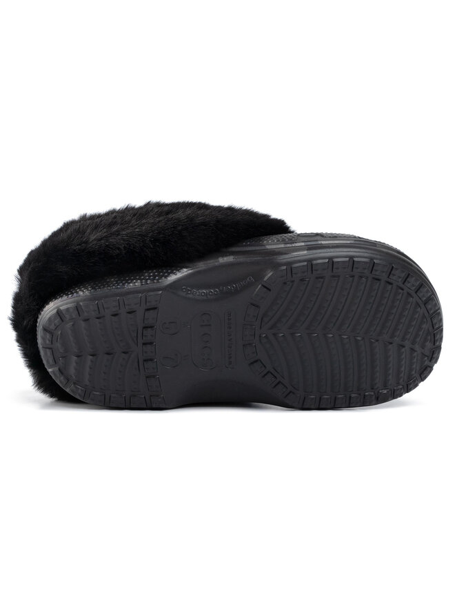 Crocs Тапочки Crocs Classic Mammoth Luxemetallic C 205921 Чорний