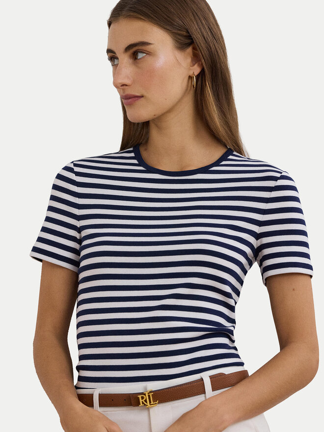 LAUREN RALPH LAUREN LAUREN RALPH LAUREN Majica 200957662001 Mornarsko modra Slim Fit