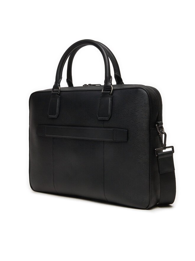 Tommy Hilfiger Porta PC Tommy Hilfiger Business Leather Computer Bag AM0AM12489 Nero