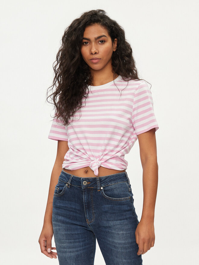 Pieces Pieces Marškinėliai Ria 17146339 Rožinė Regular Fit
