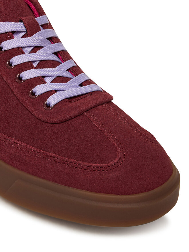 Calvin Klein Sneakers Calvin Klein Low Pro Cups Lace Up Sue Mix Mg HW0HW02683 Dunkelrot