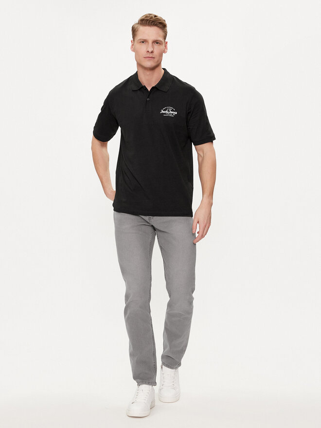 Jack&Jones Jack&Jones Polo marškinėliai Forest 12248621 Juoda Standard Fit