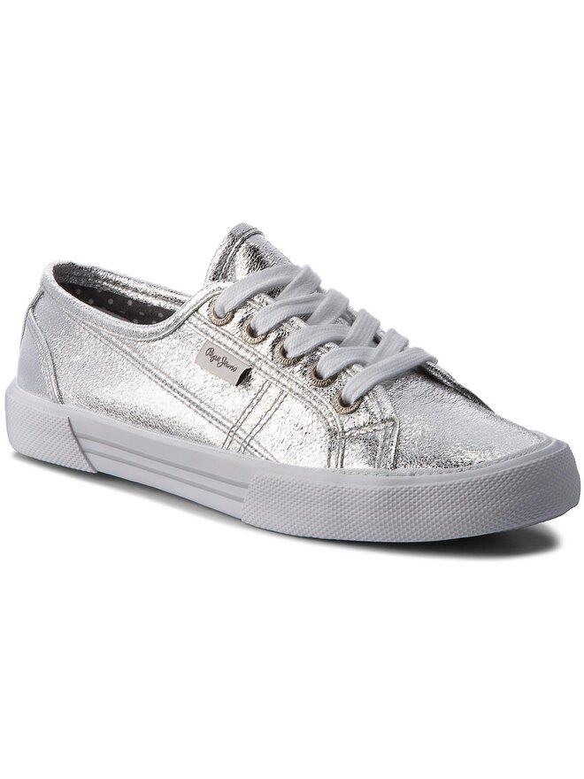 Pepe Jeans Кросівки Pepe Jeans Aberlady Met 18 PLS30587 Срібний