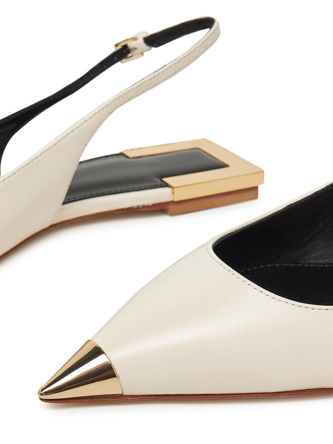 Elisabetta Franchi Sandale Elisabetta Franchi SA-07L-51E2 Écru