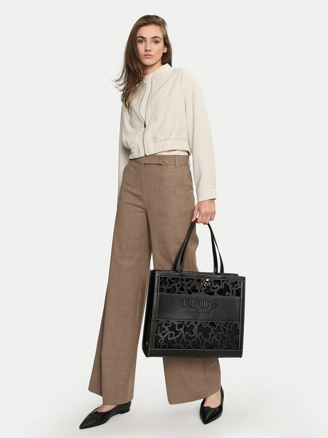 TOUS Ročna torba TOUS Shopping Xl Amaya K.Shock 2001660651 Črna