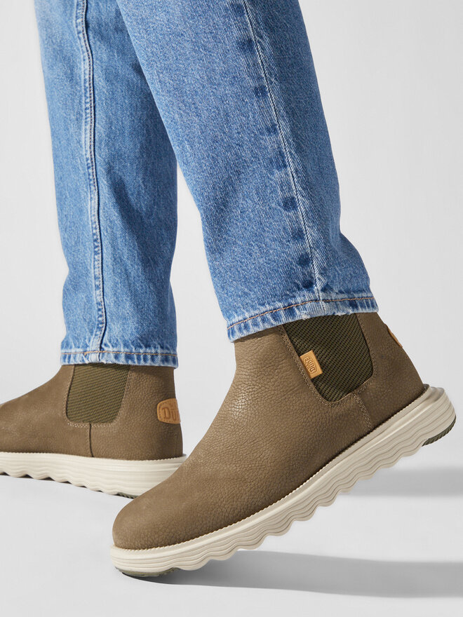Hey Dude Боти тип челси Hey Dude Branson Boot M Craft Leather 40187-337 Кафяв