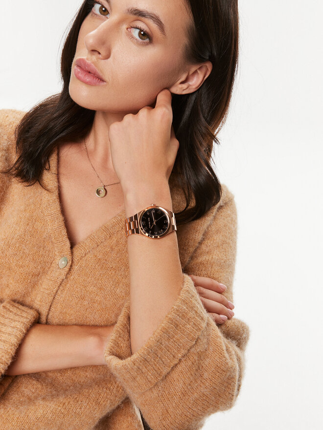 Michael Kors Zegarek Michael Kors Lennox MK7392 Różowy