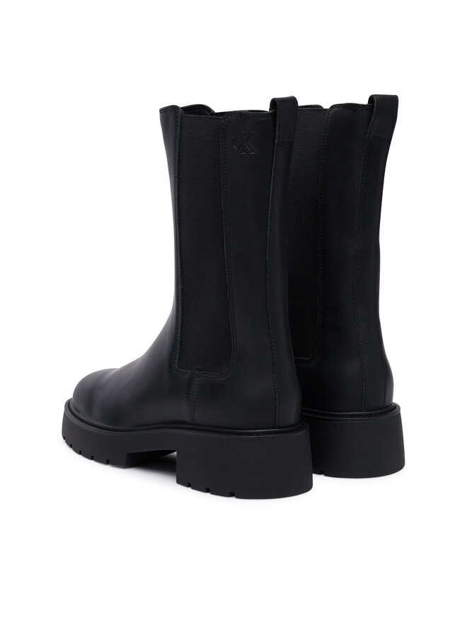 Calvin Klein Klassische Stiefeletten Calvin Klein Chunky High Chelsea YW0YW01909 Schwarz