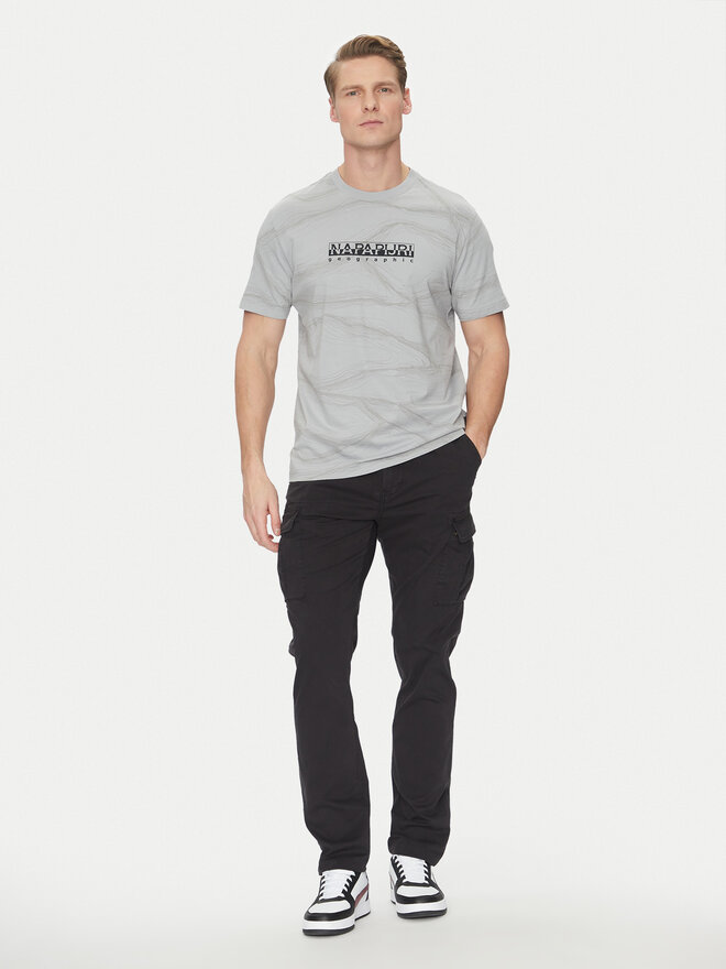 Napapijri Napapijri Camiseta B-Cellini NP0A4ILS Gris Regular Fit