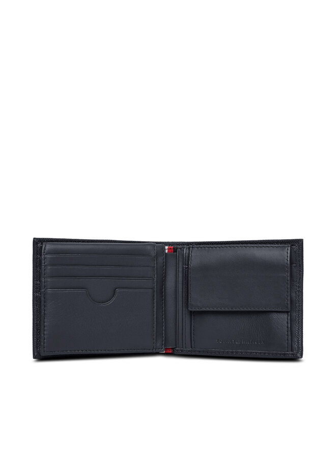 Tommy Hilfiger Veľká pánska peňaženka Tommy Hilfiger Th Flag Cc Flap And Coin AM0AM13520 Tmavomodrá