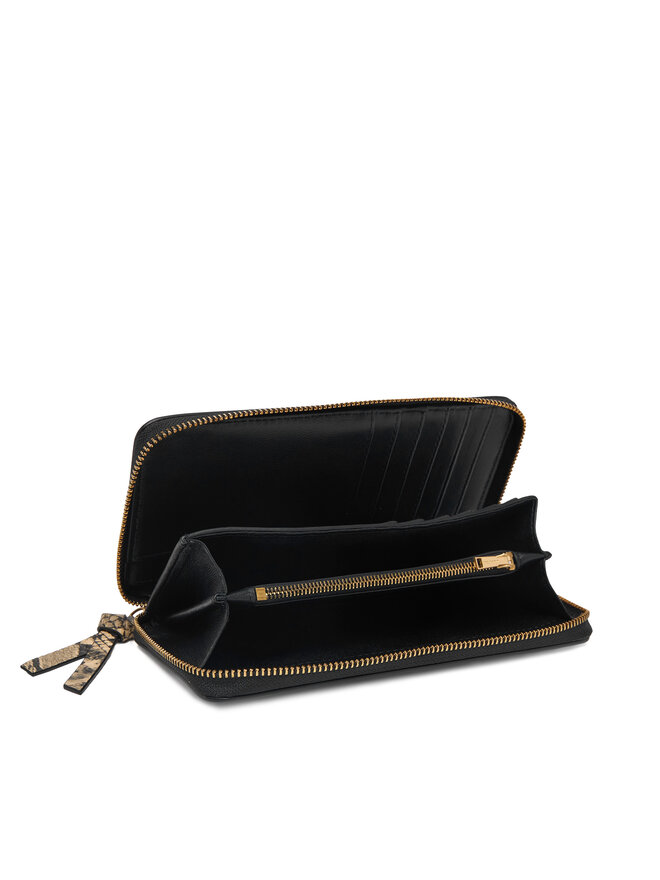 Tommy Hilfiger Geldbörse Tommy Hilfiger Th Leather Lrg Za Wallet AW0AW18941 Schwarz