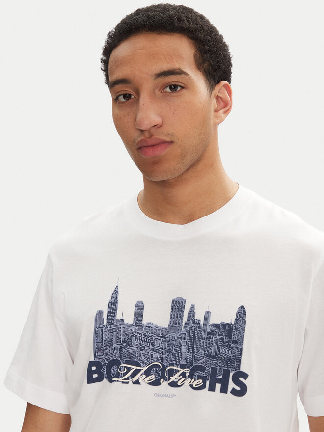 Jack&Jones Jack&Jones Camiseta Boston 12272981 Blanco Relaxed Fit