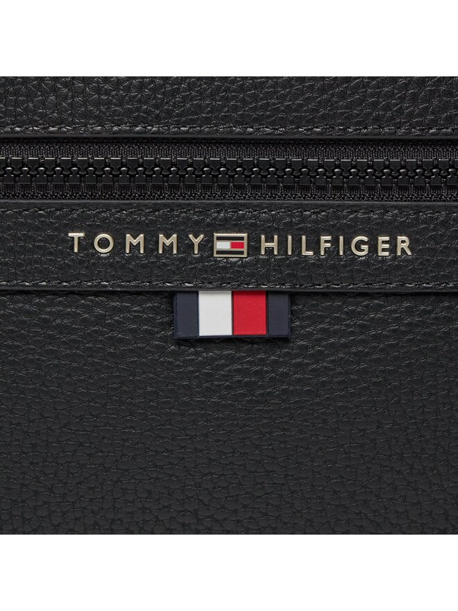 Tommy Hilfiger Плоска сумка Tommy Hilfiger Essential Pu Ew Reporter AM0AM12093 Чорний