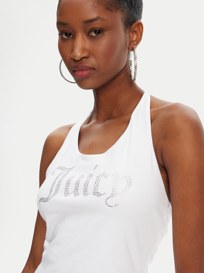 Juicy Couture Juicy Couture Топ Tied JCWCT125306 Білий Slim Fit