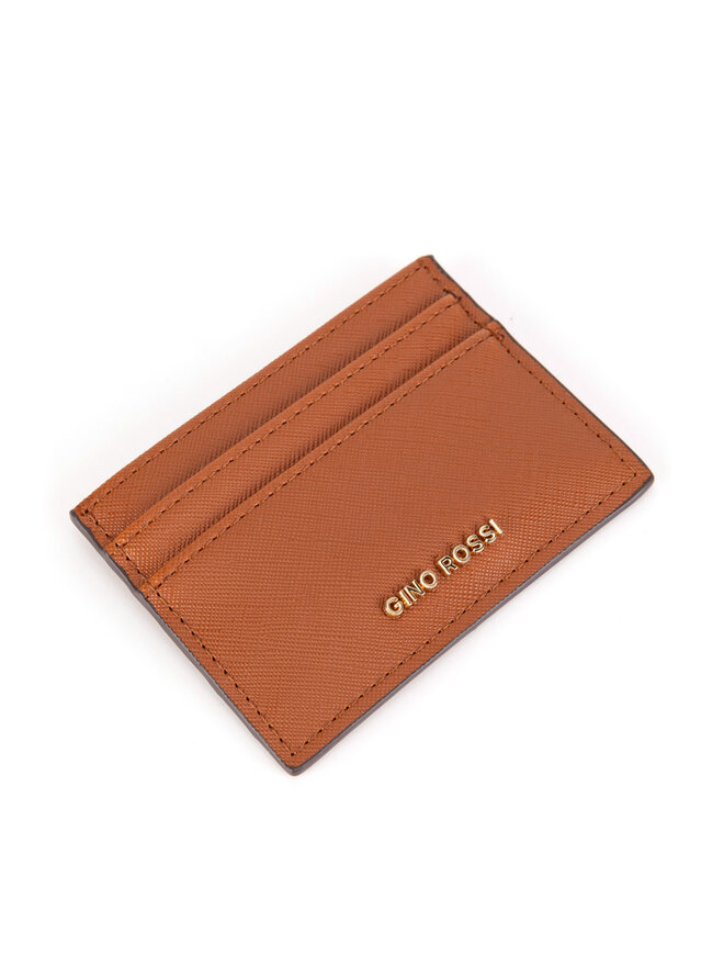 Gino Rossi Etui na karty kredytowe Gino Rossi QYL0023 Brązowy