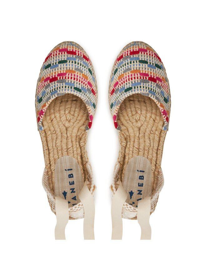 Manebi Espadryle Manebi Yucatan Flat Valenciana Espadrilles G 0.5 P0 Kolorowy