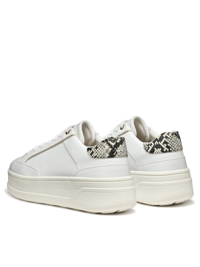 Geox Sneakersy Geox D Spherica Ecub-2 D55WVB 0BCAR C0405 Biały
