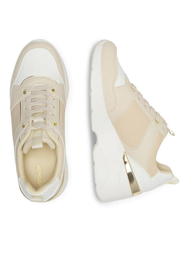 DeeZee Sneakersy DeeZee ADARA WAG1270307A Beżowy