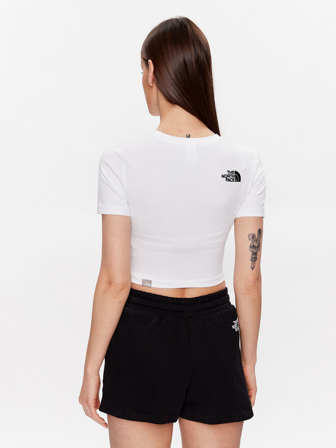 The North Face The North Face T-Shirt NF0A55AO Λευκό Cropped Fit