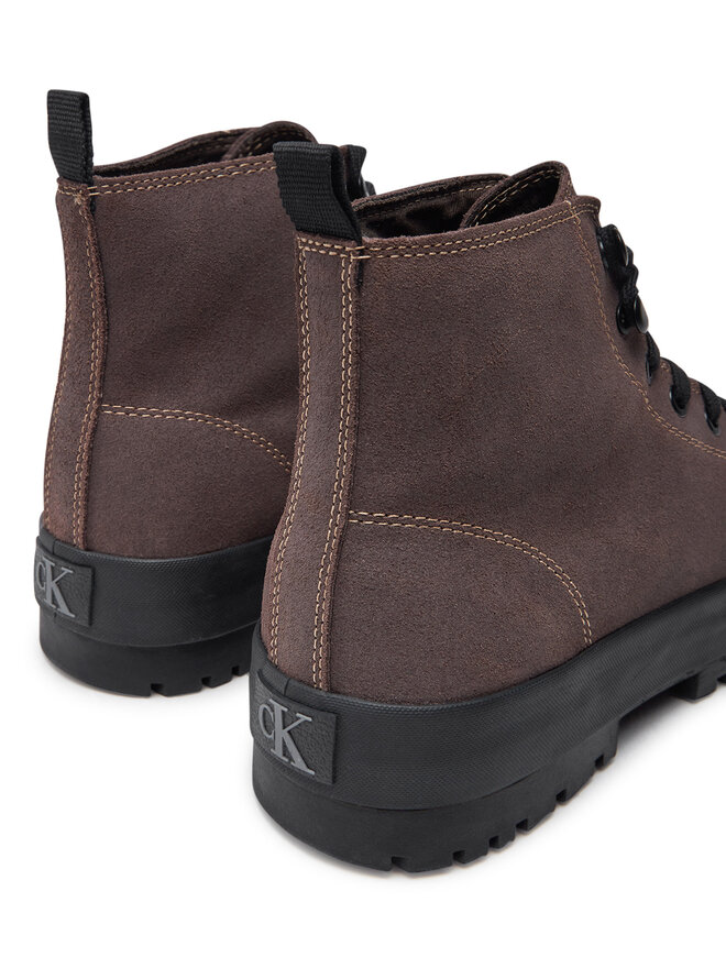 Calvin Klein Jeans Pohodni čevlji Calvin Klein Jeans Lugged Hybrid High Laceup Auth YM0YM01092 Rjava