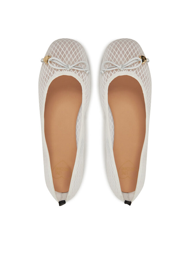 LOVE MOSCHINO Baleriny LOVE MOSCHINO JA11051G0MIQ0100 Biały