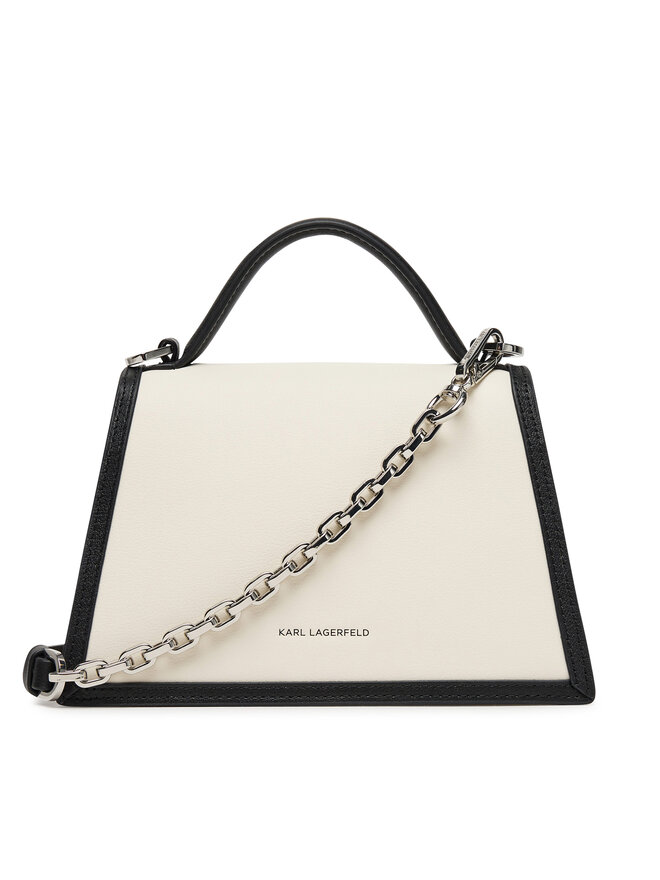 KARL LAGERFELD Ročna torba KARL LAGERFELD A1W30224 Bela