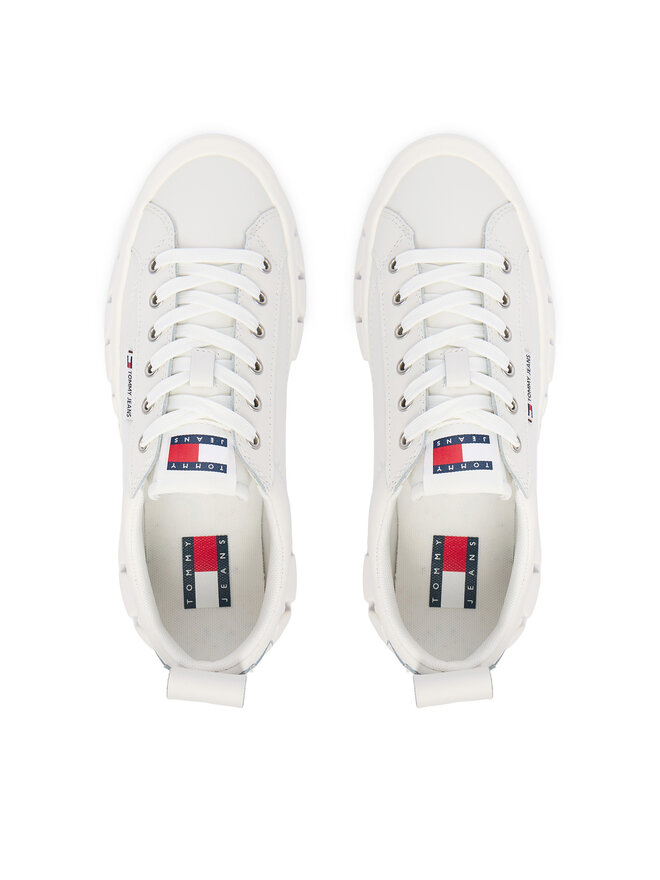 Tommy Jeans Sneakers Tommy Jeans Tjw Vulc Flatform Leather EN0EN03008 Weiß