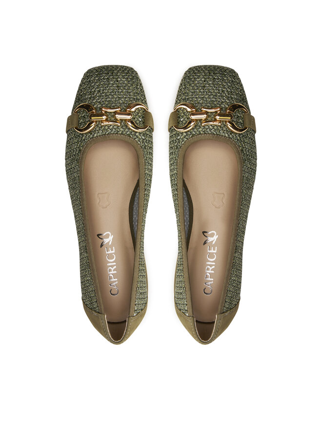 Caprice Balerinke Caprice 9-22503-42 Zelena