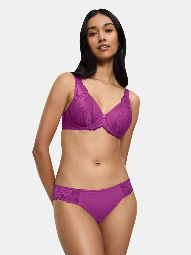 Triumph Triumph Braziljske spodnje hlačke Wild Peony Florale 10209603 Vijolična