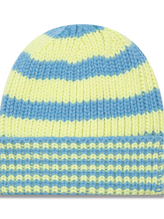 New Era Шапкa New Era Stripe Knit Bean 60565458 Голубий