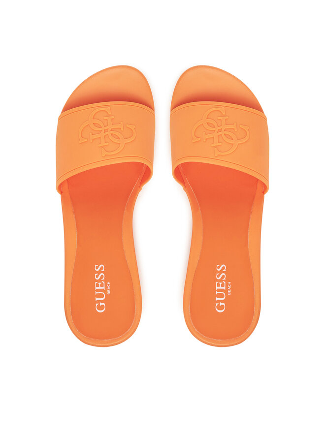 Guess Klapki Guess E5GZ06 BB00F Pomarańczowy