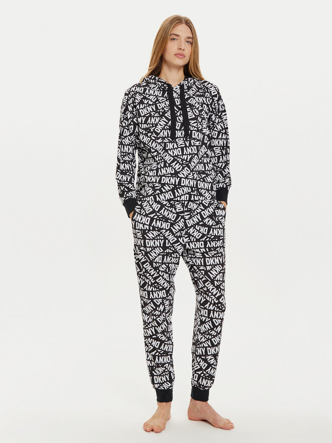 DKNY DKNY Pyjama YI80022 Schwarz Regular Fit