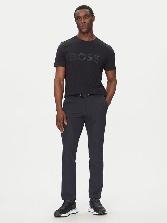 BOSS BOSS T-Shirt Glamping 50537834 Dunkelblau Regular Fit