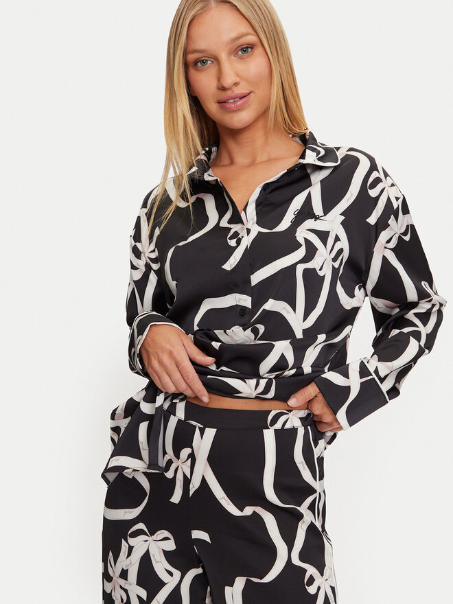 Guess Guess Πιτζάμα O4BX16 WEFC2 Μαύρο Relaxed Fit