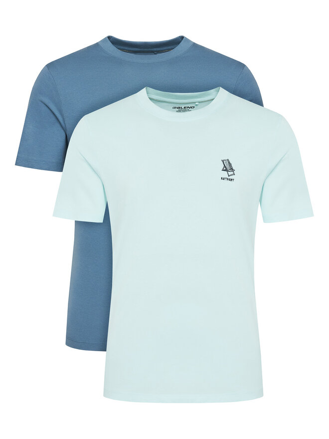 Blend Blend Camiseta 20718848 Turquesa Regular Fit