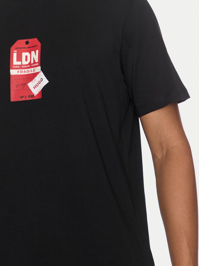 HUGO HUGO Camiseta Ditroso 50516738 Negro Relaxed Fit