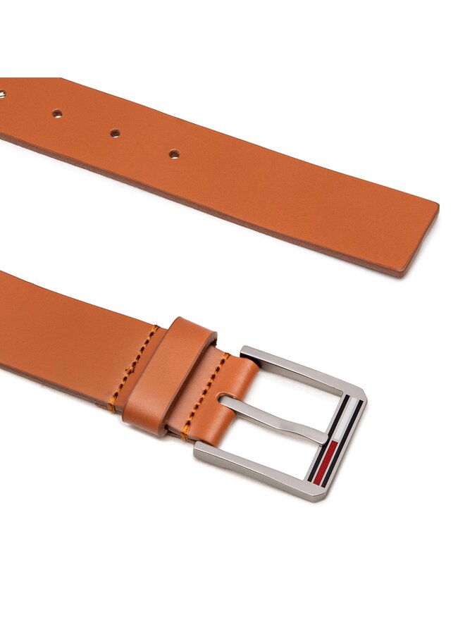 Tommy Jeans Pánsky opasok Tommy Jeans Tjm Finley Belt 3.5 AM0AM10627 Hnedá