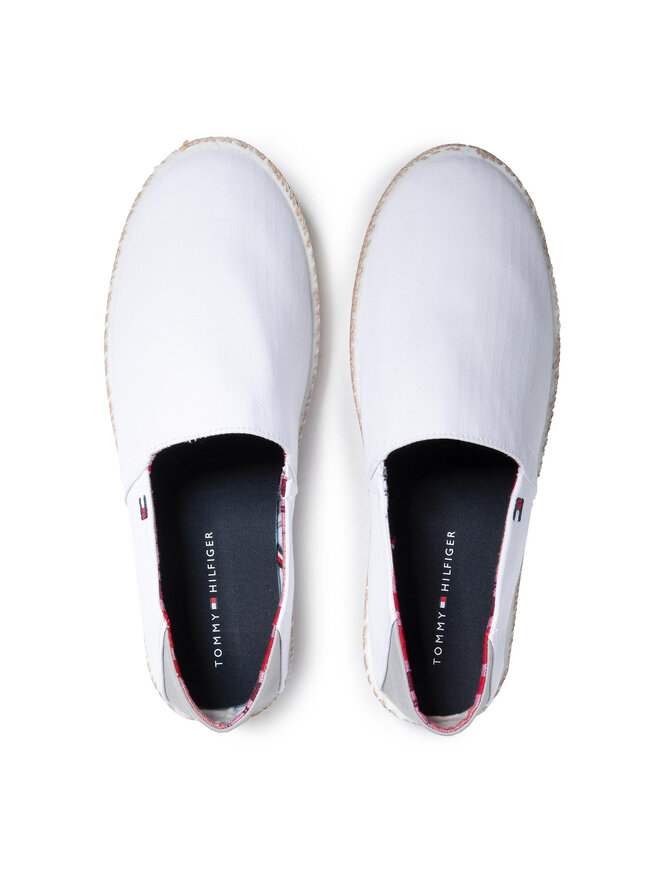 Tommy Hilfiger Espadrilky Tommy Hilfiger Easy Summer Slip On FM0FM00569 Bílá