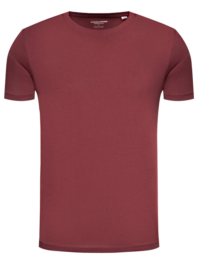Jack&Jones Jack&Jones T-Shirt Organic Basic 12156101 Dunkelrot Slim Fit