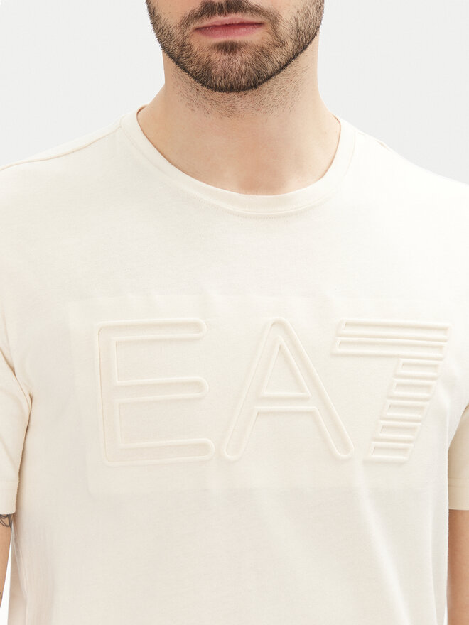 EA7 Emporio Armani EA7 Emporio Armani Camiseta 7M000149 AF14772 U1079 Écru Regular Fit