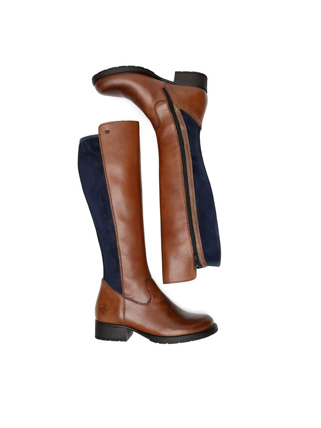 Rieker Kozačky Rieker Z9591-23 Hnědá