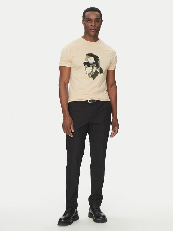 KARL LAGERFELD KARL LAGERFELD Camiseta 755067 552241 Beis Regular Fit