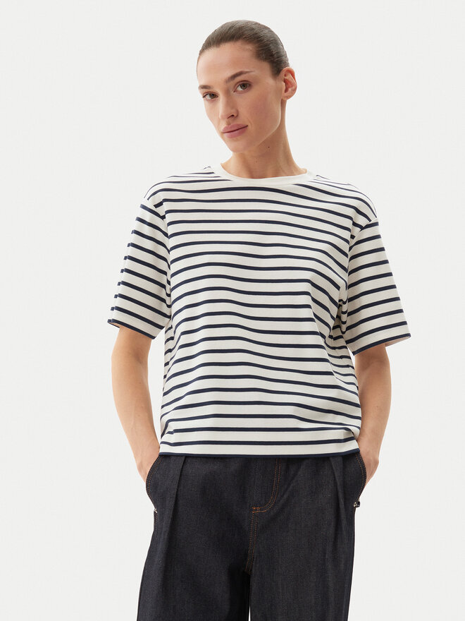 Weekend Max Mara Weekend Max Mara Marškinėliai 2515941042650 Tamsiai mėlyna Regular Fit