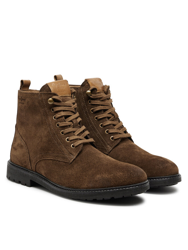 Pepe Jeans Trzewiki Pepe Jeans PMS50247 Brązowy