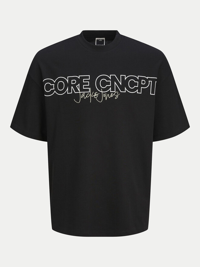 Jack&Jones Junior Jack&Jones Junior T-shirt Concept Text 12263245 Crna Relaxed Fit