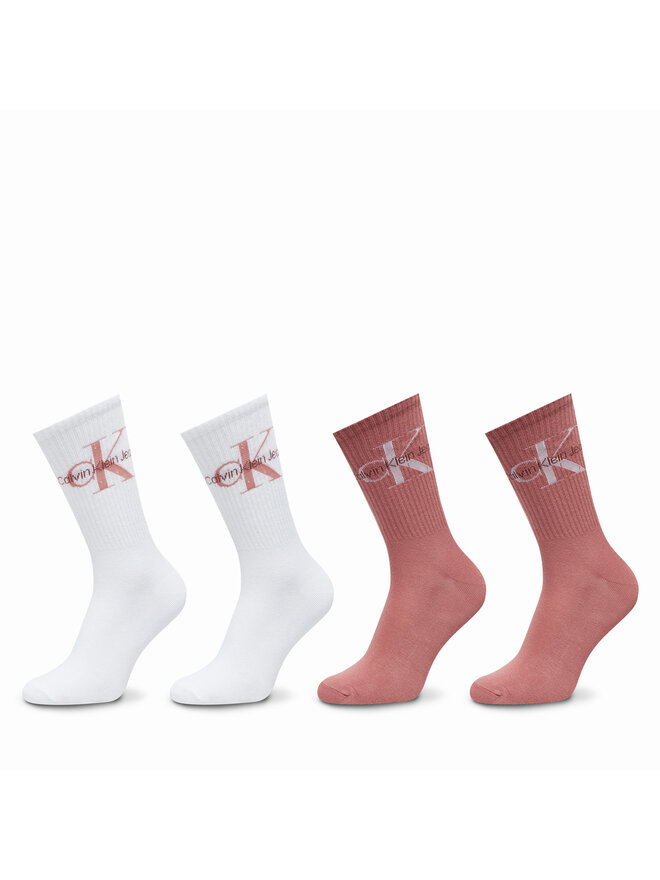 Calvin Klein Zestaw 4 par wysokich skarpet damskich Calvin Klein 701229462 Kolorowy