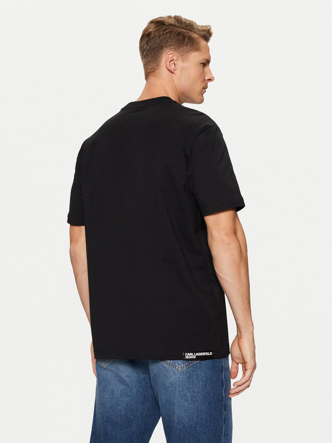 Karl Lagerfeld Jeans Karl Lagerfeld Jeans T-Shirt A1M17052 Μαύρο Regular Fit