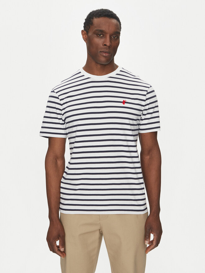 Save The Duck Save The Duck Camiseta DT1743M BESY20 Azul marino Regular Fit