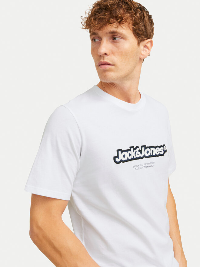Jack&Jones Jack&Jones Marškinėliai Vesterbro 12265740 Balta Relaxed Fit