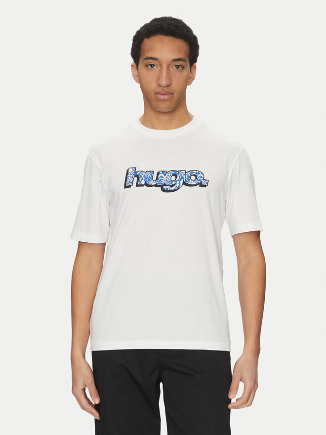 HUGO HUGO T-Shirt Nugibol 50542932 Λευκό Regular Fit